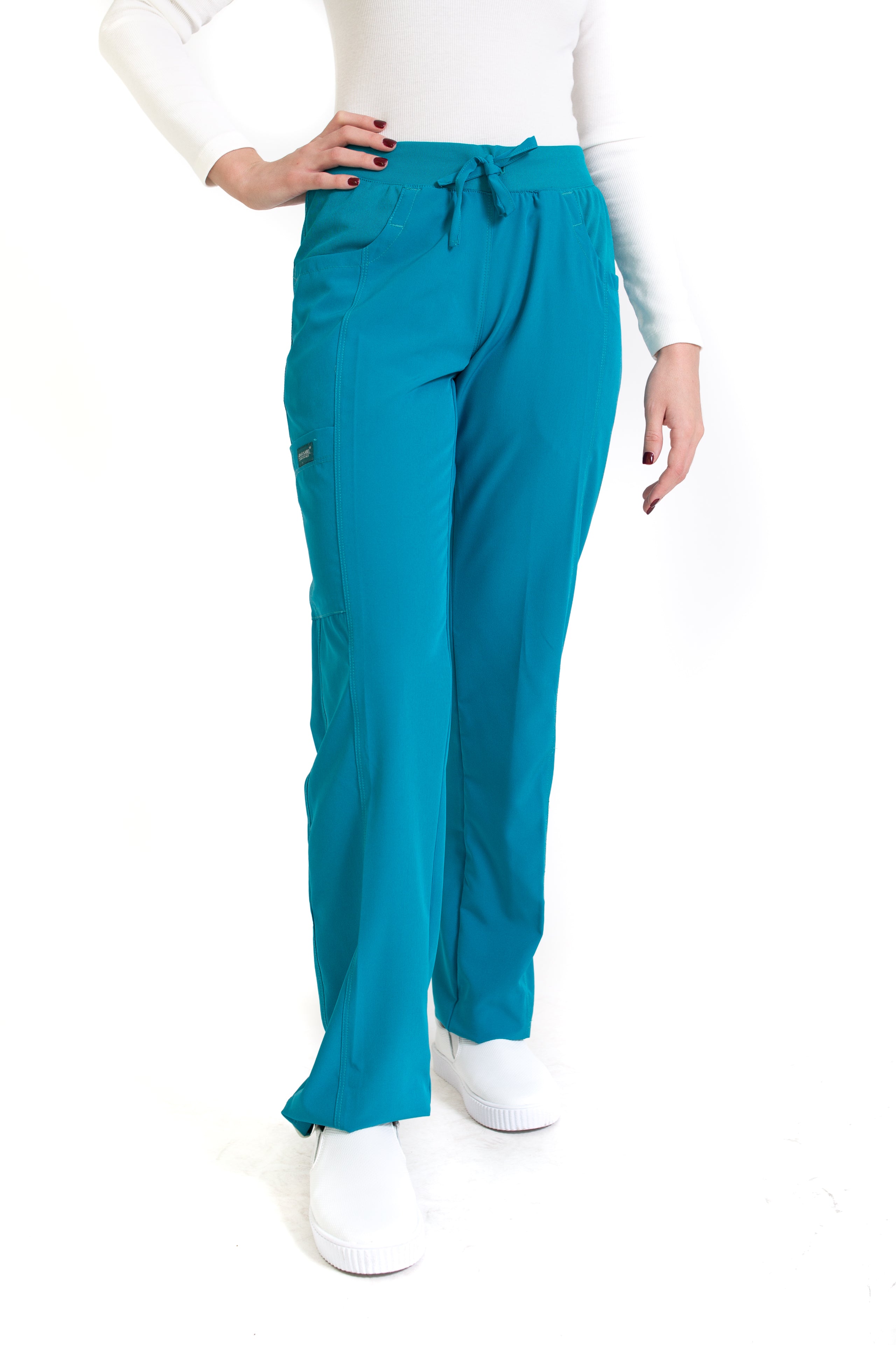 Conjunto SET Filipina MANGA LARGA y Pantalón EV-16 Tatita REPELENTE A FLUIDOS-Color VERDE Dama-Ana Isabel Uniformes