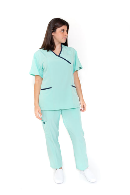 CONJUNTOS COMBINADOS EV-10-11-13-14-15 -  Pantalón Verde y Pistache - REPELENTES DAMA