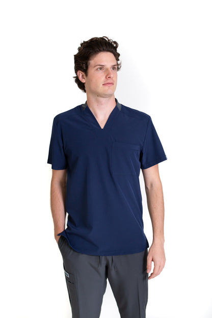 Filipina EA-02 REPELENTE A FLUIDOS-Color MARINO/PEWTER HOMBRE-HASSAN Uniformes