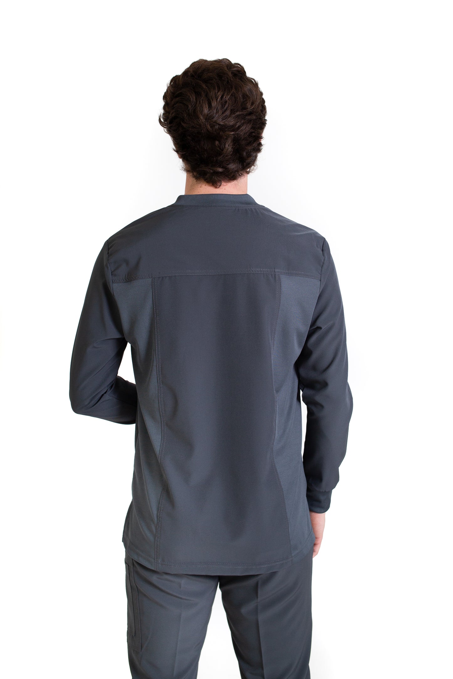 Conjunto SET Filipina MANGA LARGA y Pantalón EA-03 REPELENTE A FLUIDOS-Color PEWTER HOMBRE-HASSAN Uniformes