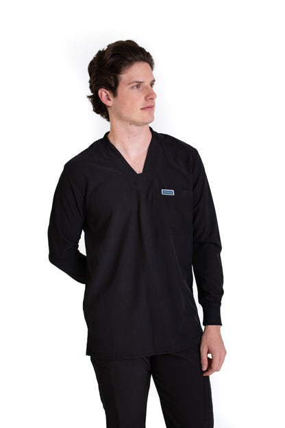 Filipina MANGA LARGA EA-03 REPELENTE A FLUIDOS-Color NEGRO HOMBRE-HASSAN Uniformes