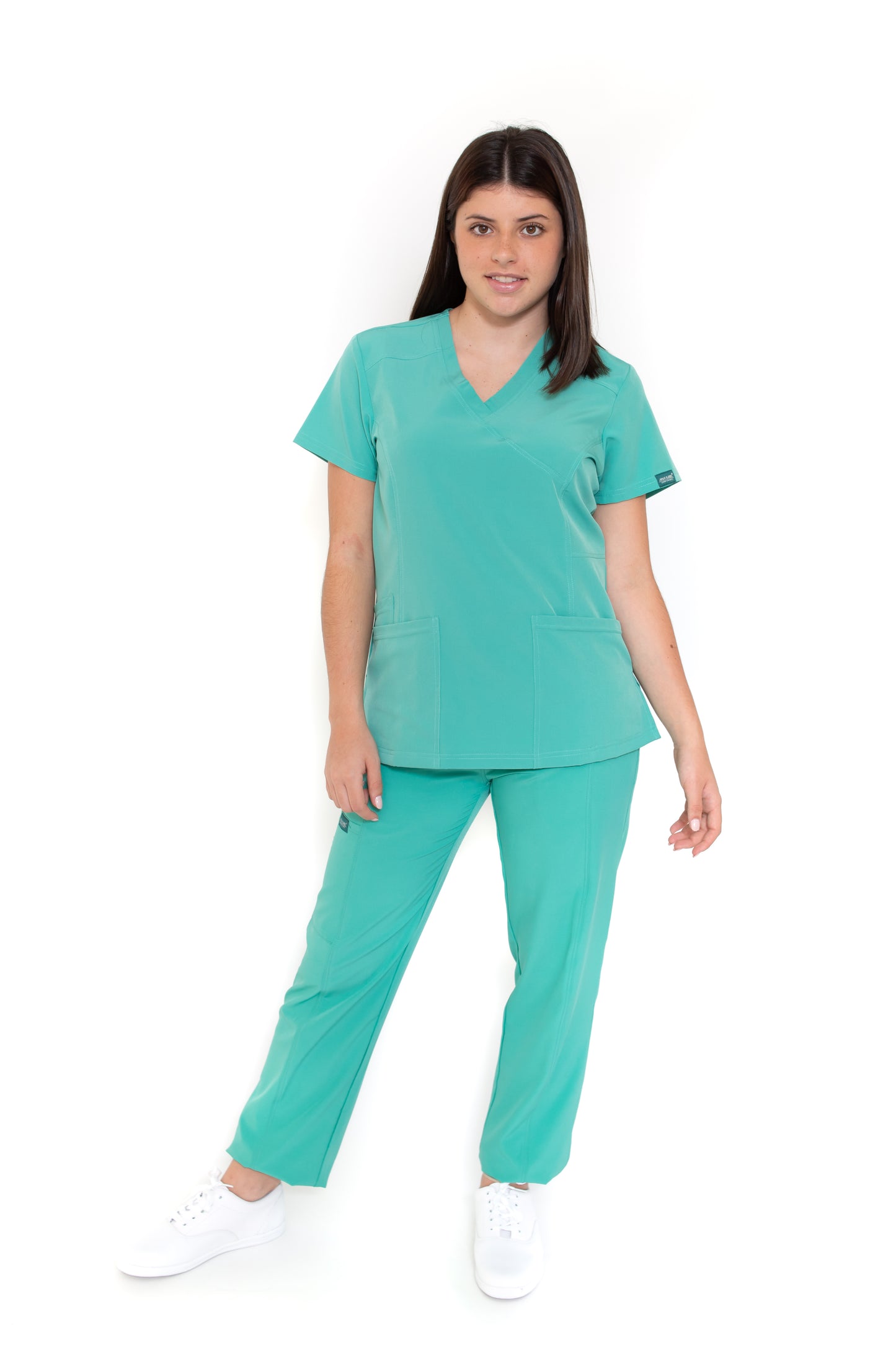 Conjunto SET Filipina y Pantalón EV-04 Tatita REPELENTE A FLUIDOS-Color JADE Dama-Ana Isabel Uniformes