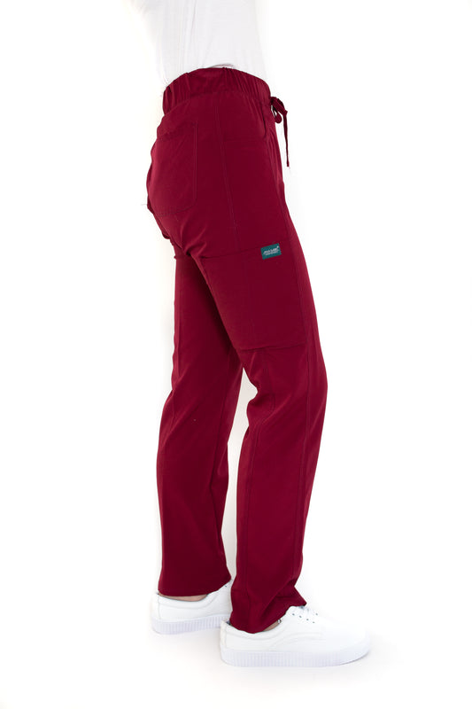 Pantalón Pant EV-120 REPELENTE A FLUIDOS-Color VINO Dama-Ana Isabel Uniformes