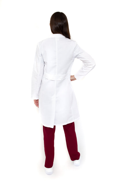 Bata Médica CORTA de Dama KA-35R-CORTA-Clásica Bata-Karen Medical Fashion