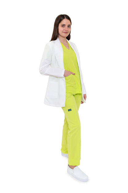 Bata Médica de Laboratorio para Dama KA-37-ROMBO CORTA-Karen Medical Fashion