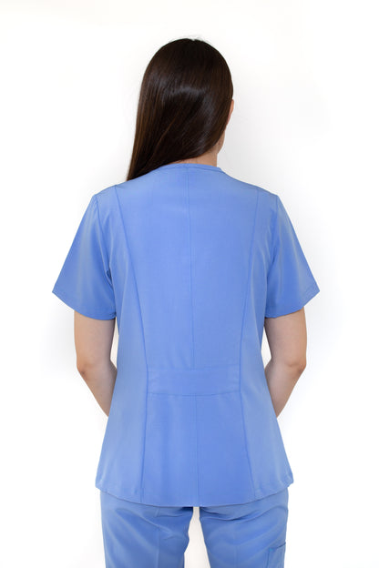 Conjunto SET Filipina y Pantalón EV-01 Chicu REPELENTE A FLUIDOS-Color FRANCIA Dama-Ana Isabel Uniformes