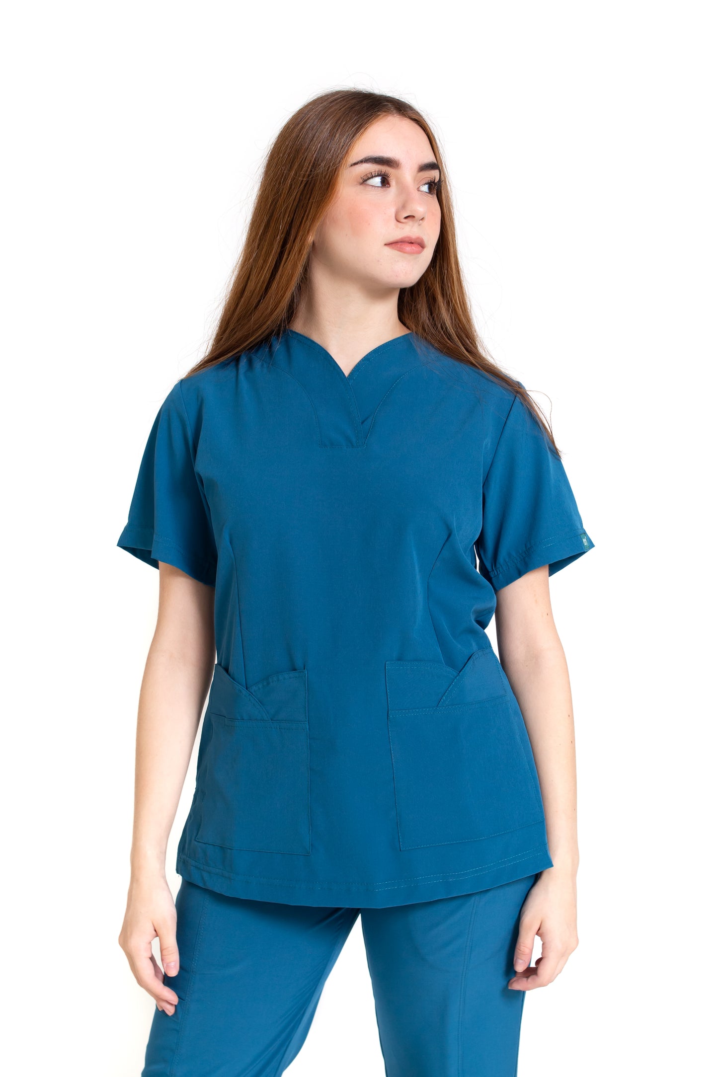 Filipina Top EV-03 Nani REPELENTE A FLUIDOS-Color CARIBE Dama-Ana Isabel Uniformes