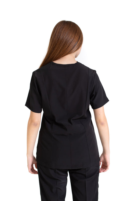 Filipina Top EV-01 Chicu REPELENTE A FLUIDOS-Color NEGRO Dama-Ana Isabel Uniformes