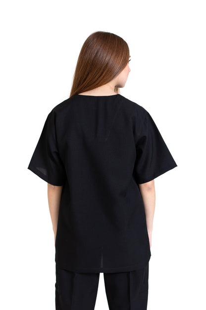 Conjunto SET Filipina y Pantalón JP-13 UNISEX-Color NEGRO-JUANPA