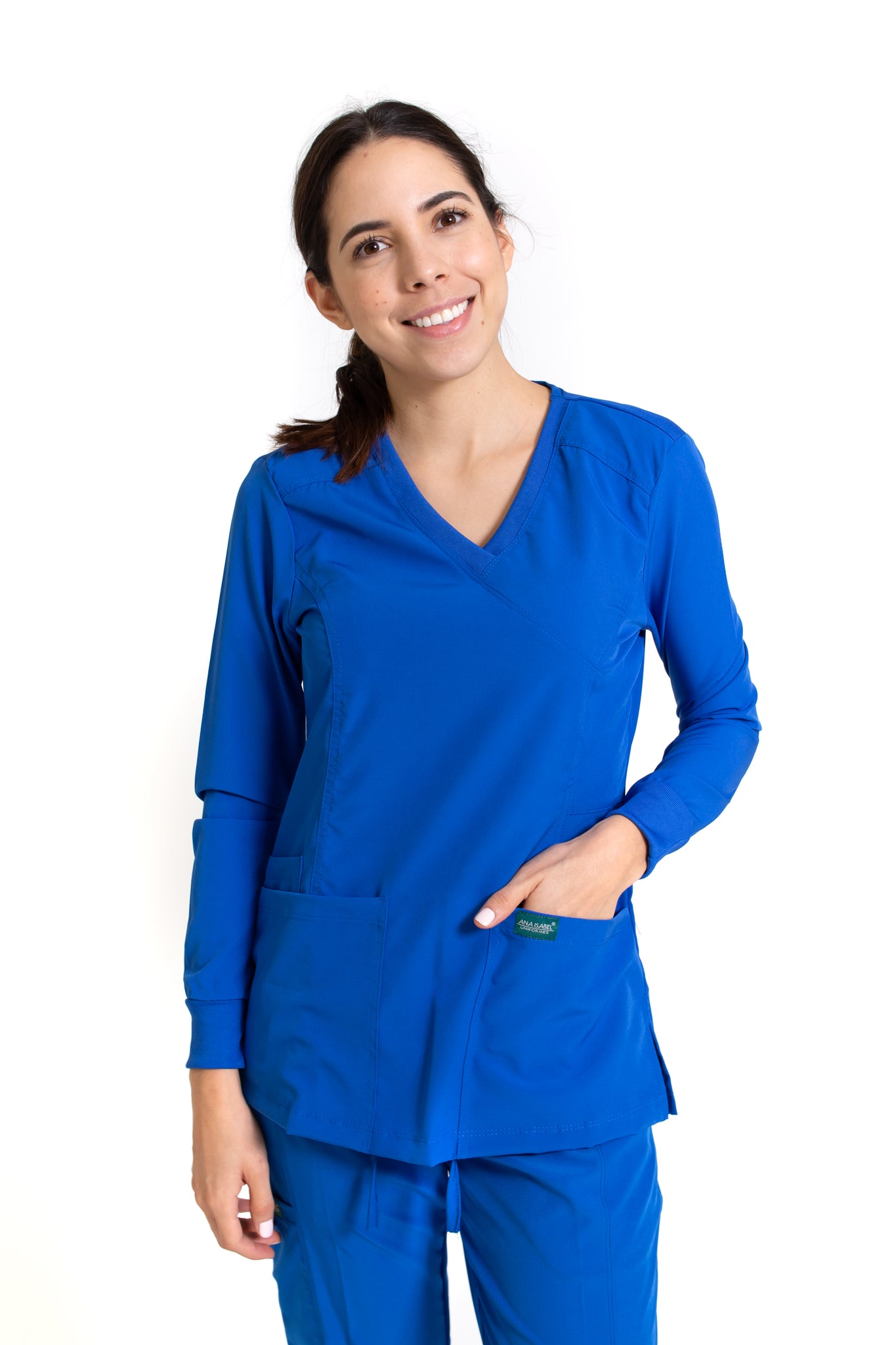 Filipina Top EV-16 MANGA LARGA Tatita REPELENTE A FLUIDOS-Color