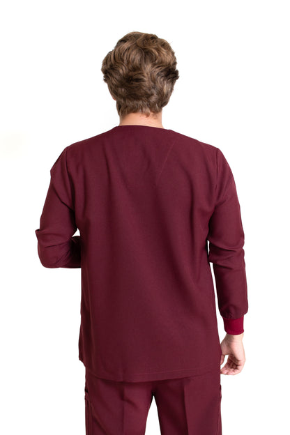 Filipina Top JP-14 MANGA LARGA UNISEX-Color VINO-JUANPA