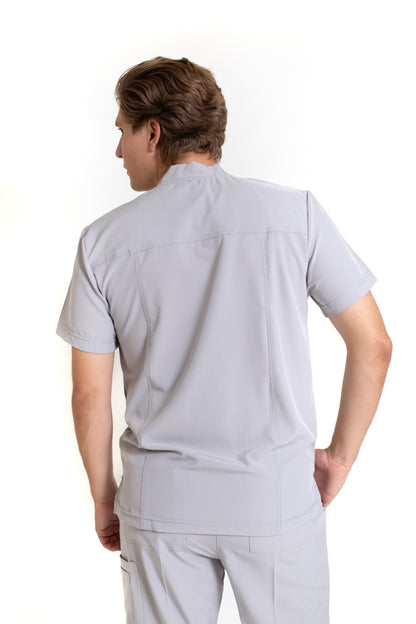 Conjunto SET Filipina y Pantalón EA-02 REPELENTE A FLUIDOS-Color GRIS HOMBRE-HASSAN Uniformes