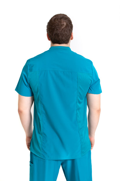 Conjunto SET Filipina y Pantalón EA-02 REPELENTE A FLUIDOS-Color VERDE HOMBRE-HASSAN Uniformes