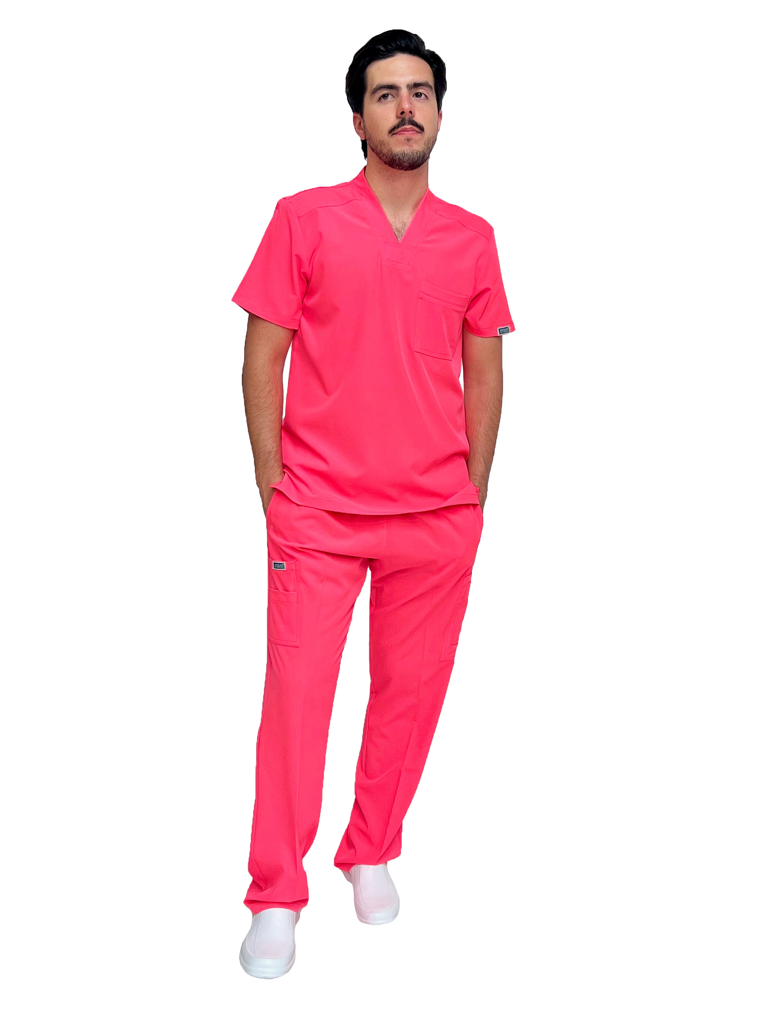 Conjunto SET EA-02 REPELENTE A FLUIDOS-Color PINK-HASSAN Uniformes